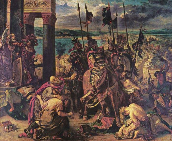 Eugene Delacroix The Entry of the Crusaders in Constantinople, Germany oil painting art